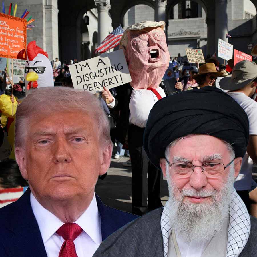 Ayatollah Ali Khamenei has mocked US President Donald Trump amid growing No King protests