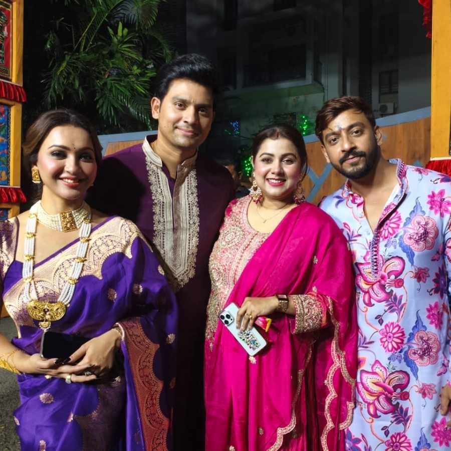 Bonny Sengupta Rahul Mazumder attended Kali Puja hosted by Koushani Mukherjee dgtl