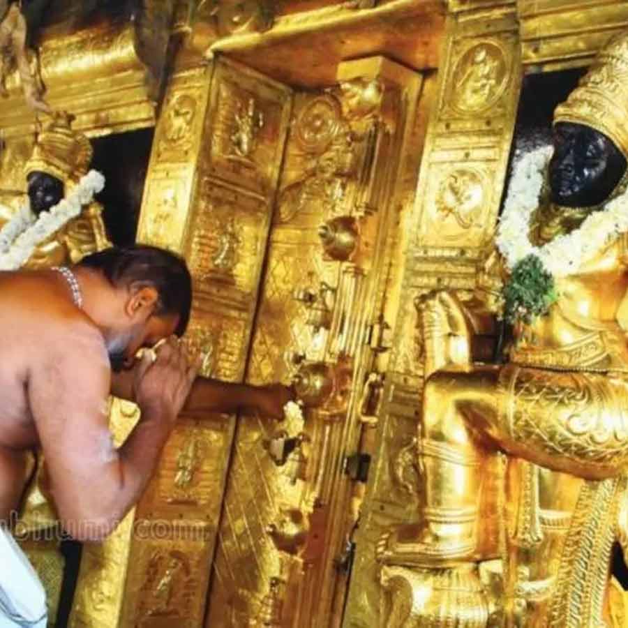 কেরলের শবরীমালা মন্দির।