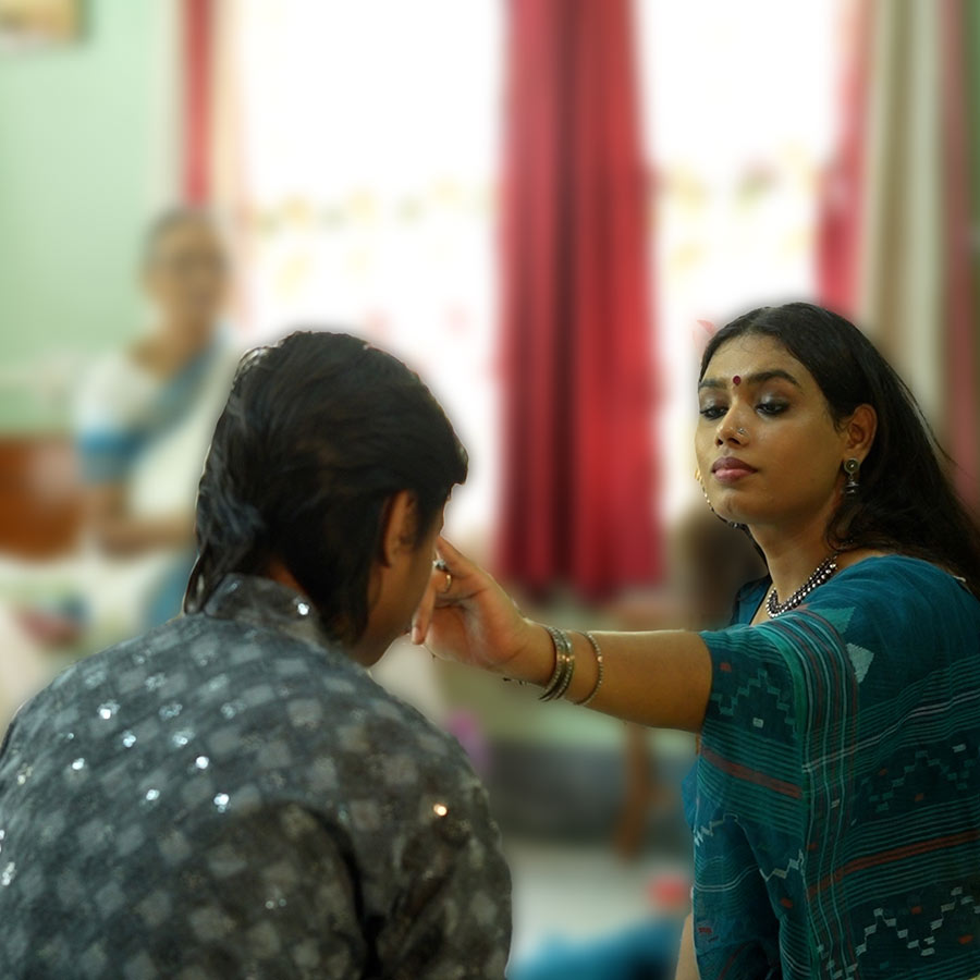 Bhai Phota celebrations with transgender rights activist Anuprabha dgtl