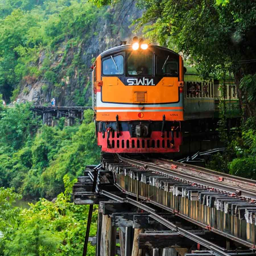 rail track between Thailand and Burma