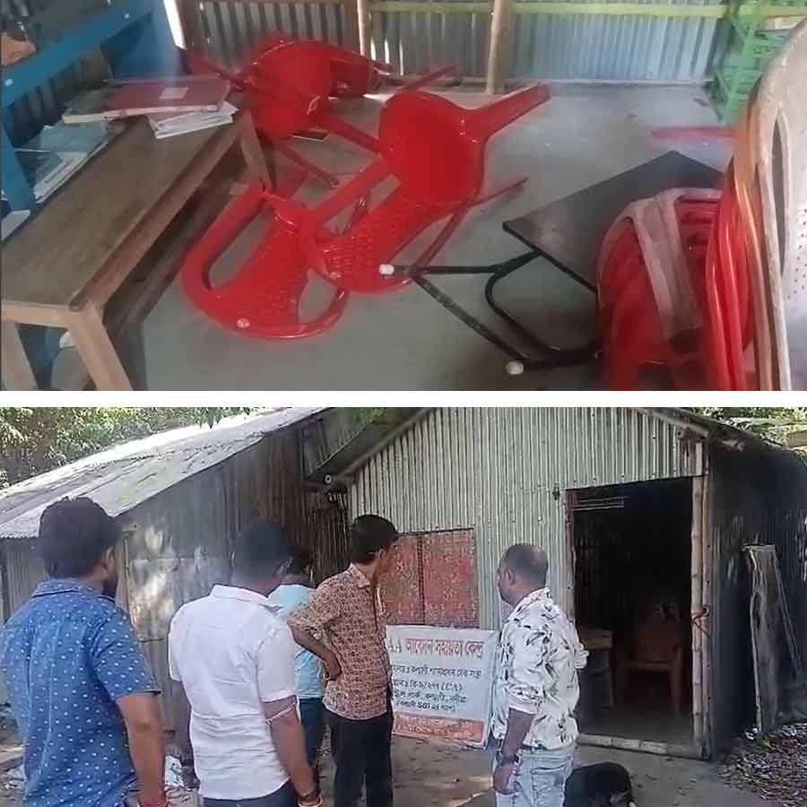 BJP MLA accused of vandalizing CAA camp office inaugurated by Shantanu Thakur in Kalyani dgtld