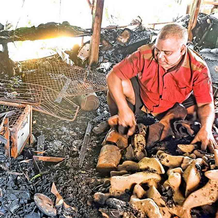 Fire spread at CR Avenue from firecrackers