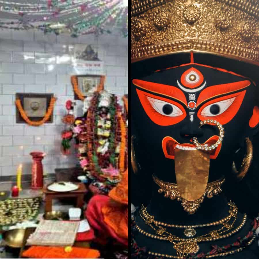 এই পুজো দেখতে গেলে বোঝা যায়, 'আড়ম্বর' নয়, এখানে 'আবেগ'টাই আসল।