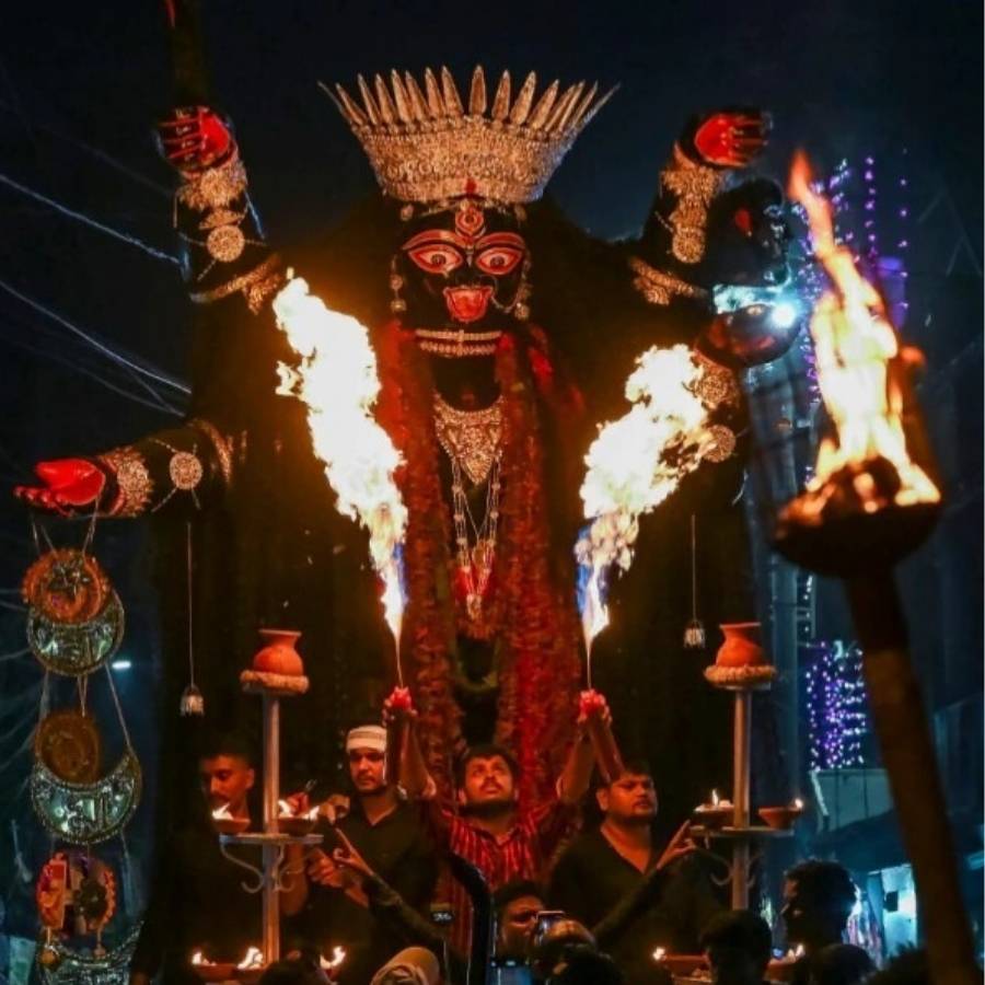 KKR Post Bama Kali Dance of Shantipur in Nadia Goes Viral on Social Media dgtl