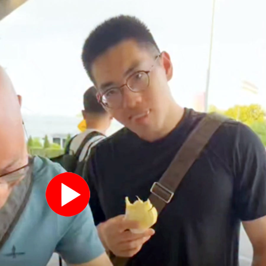 Video of flight passengers eating excessive fruit just before entering Chiang Mai International Airport dgtl