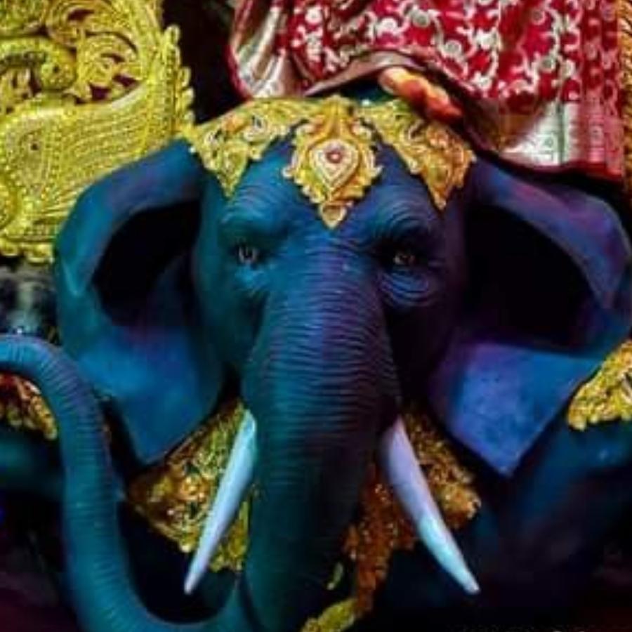 হাতির অপর নাম করী। তাই হাতির ছদ্মবেশে থাকা মহিষাসুরের নাম ‘করীন্দ্রাসুর’। 