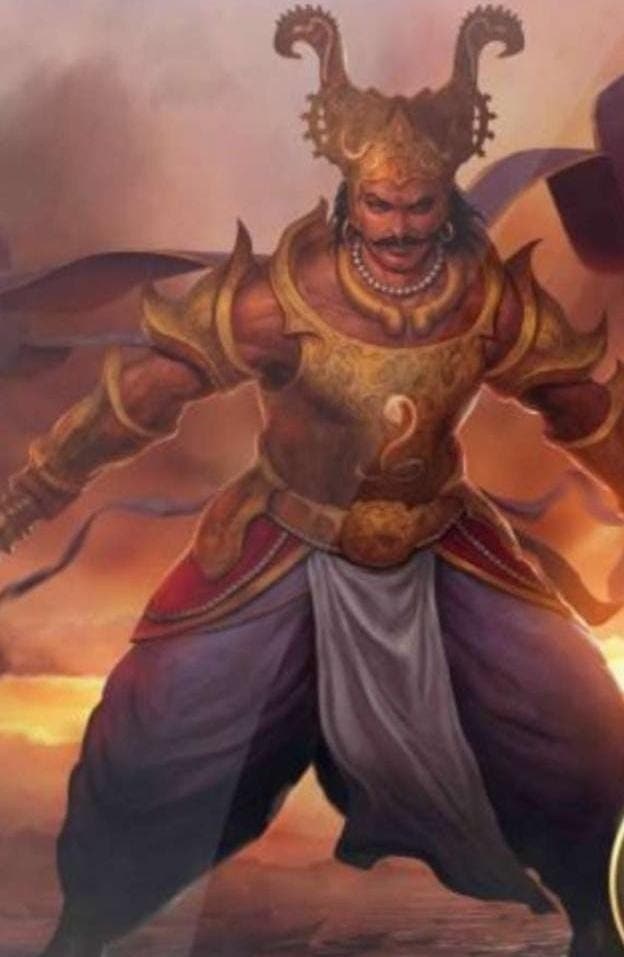 ঠিক এমন সময়েই এক বার এক বিরাটাকার হাতির চেহারা ধারণ করে দেবীকে আক্রমণ করতে আসেন তিনি। 