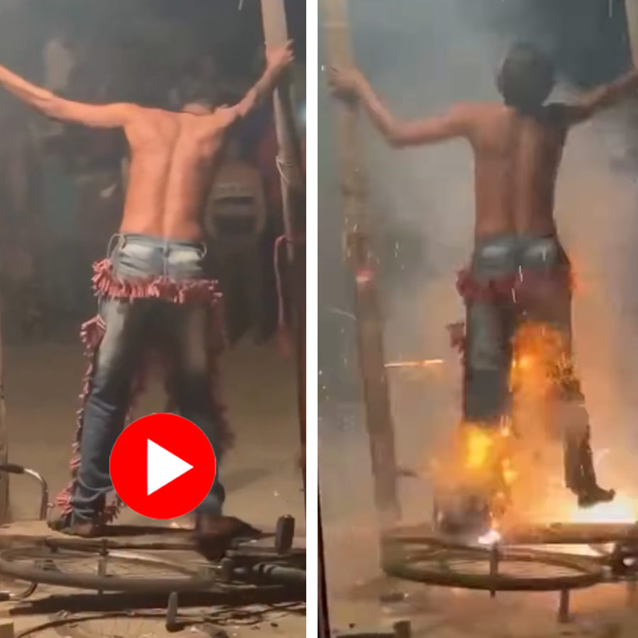 Video shows youth firing cracker in a bizarre way, internet reacts