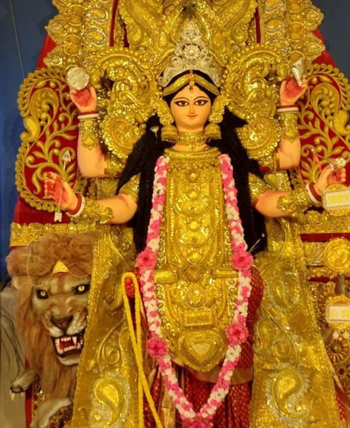 দেড় মণ আতপ চালের অন্ন, খিচুড়ি, ভাজা, তরকারি, মাছ চাটনি ইত্যাদি নিবেদন করা হয় ভোগে। 