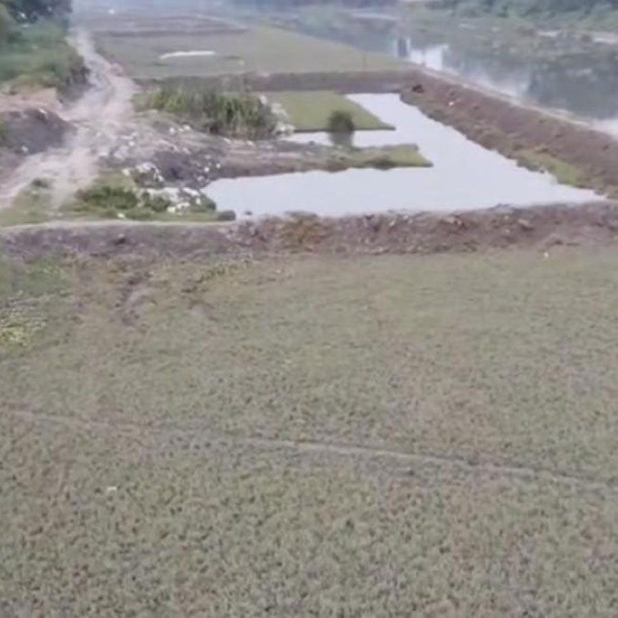 Suvendu Adhikari alleges construction of Fish warehouse blocking the course of Ichamati river