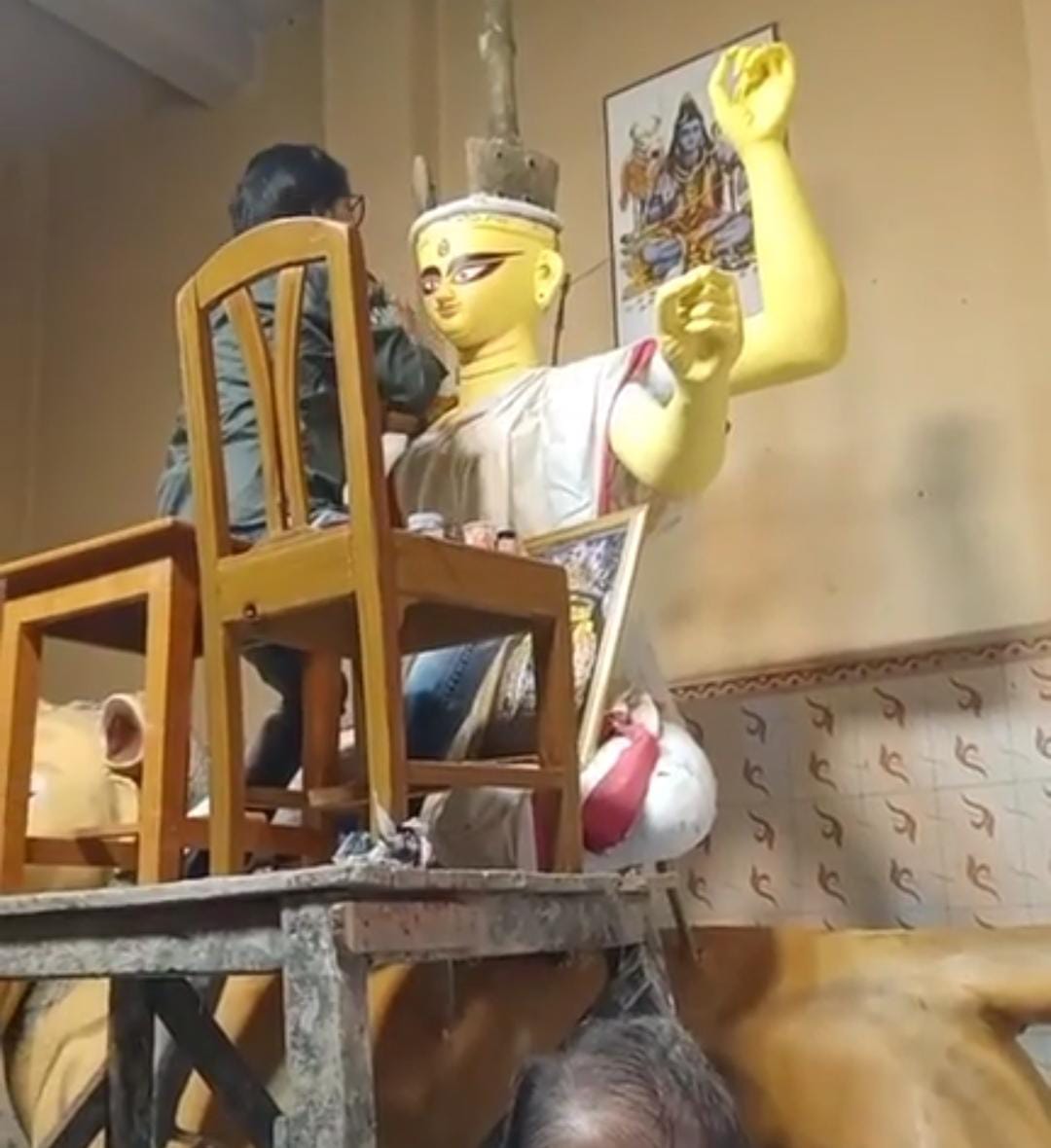  কৃষ্ণনগরে বসেই রাজস্থানের নির্যাস পাবেন চকের পাড়া বারোয়ারিতে। এই বছরের ভাবনা ‘রাজস্থানের নারীকথা’। 