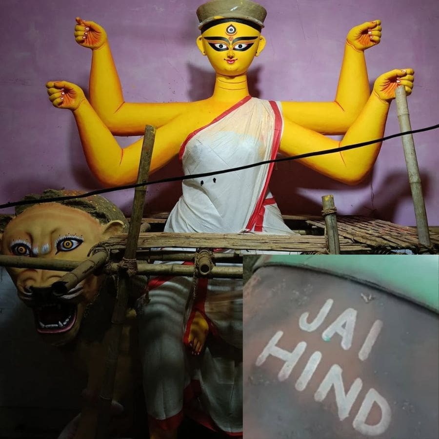 আকর্ষণের কেন্দ্রে রাধানগরের দুই পুজো। নতুন বারোয়ারির এই বছরের থিম ‘দায়বদ্ধতা’। অন্য দিকে আদি বারোয়ারি সেজে উঠেছে ‘অপারেশন সিঁদুর’-এর ভাবনায়।  