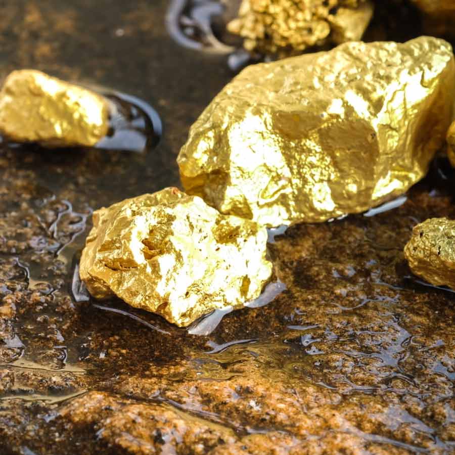 Most gold reserves in the ground