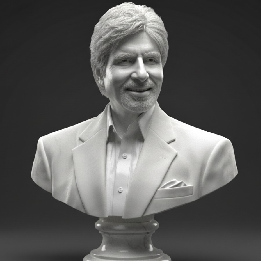 অমিতাভ বচ্চনের এমন মূর্তি তৈরি করেছে এআই।