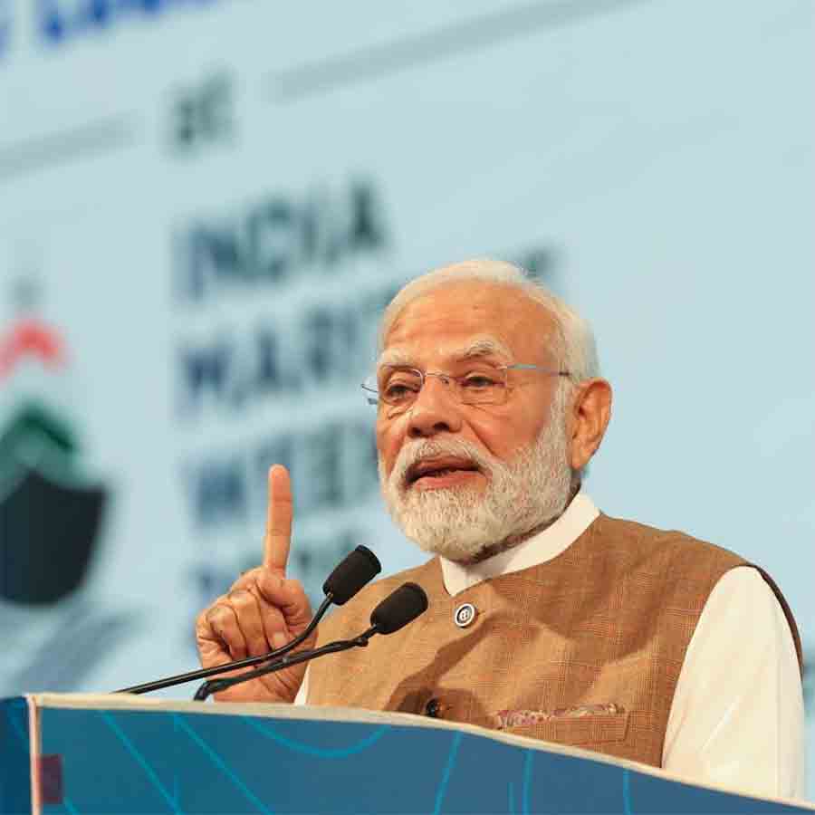 Prime Minister Narendra Modi called for investment in ships and ports