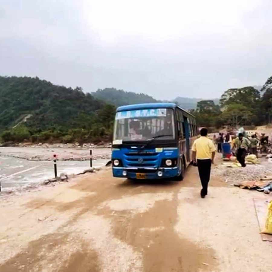 NBSTC bus service restarted at Mirik