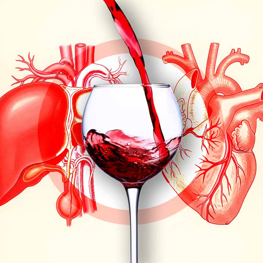 Is red wine actually good for your heart and liver health