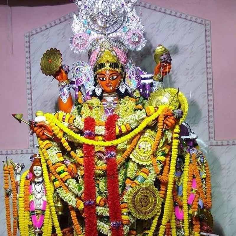 হুগলির গুপ্তিপাড়ায় পূজিত দেবী বিন্ধ্যবাসিনী।