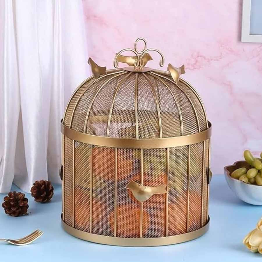 পাখির খাঁচার আদলে তৈরি  ফল রাখার পাত্র।