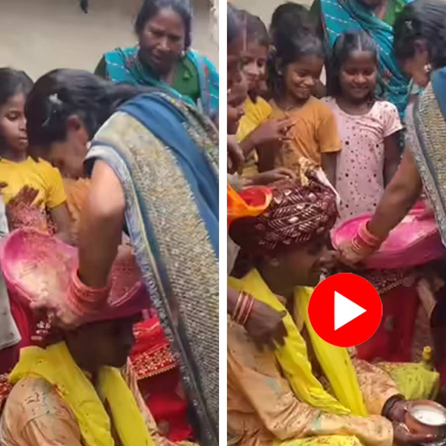 Video shows groom scolded woman for disturbing newlywed wife during ritual