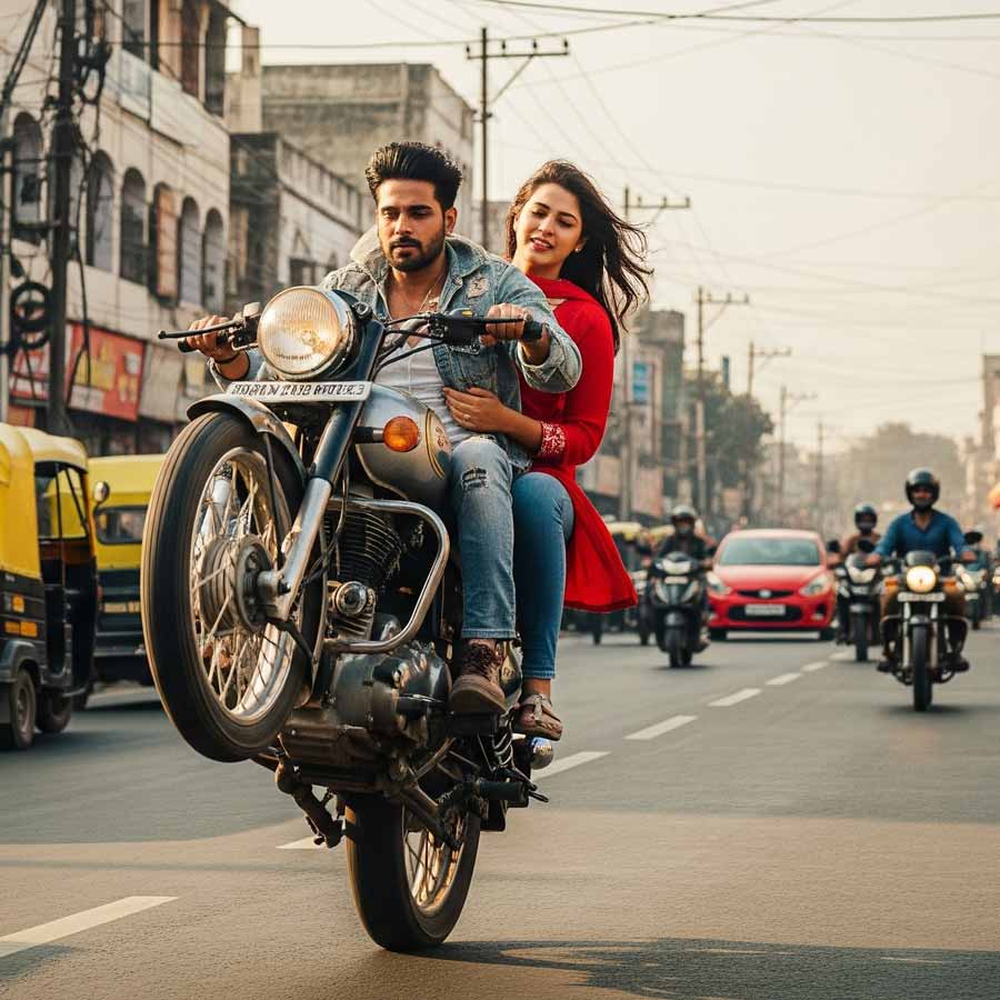Actors Manasi Parekh, Tiku Talsania Booked For Performing Dangerous Bike Stunts In Ahmedabad dgtl