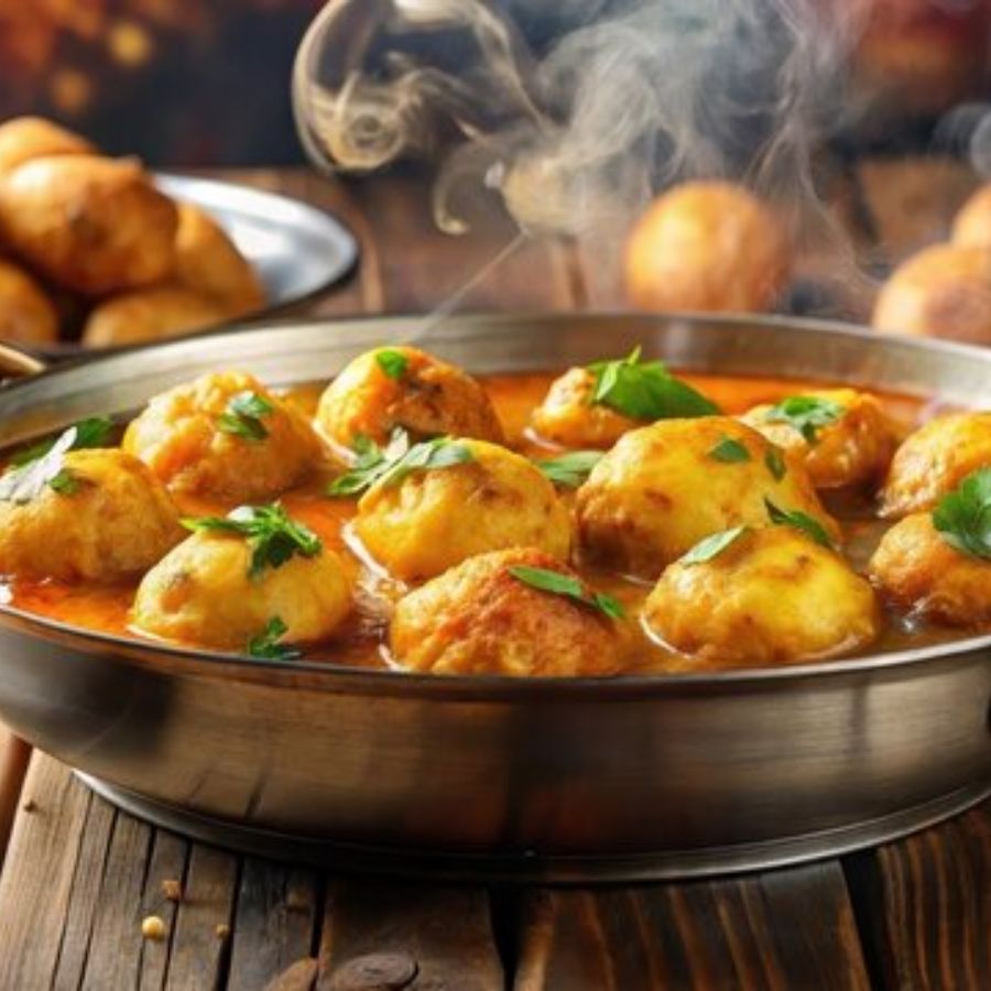 ১১। পাত্রটি ঢেকে প্রায় ২০ মিনিট রান্না করুন, যতক্ষণ না ঝোল ঘন হয়ে আসে। মাঝে মাঝে নেড়ে দিন, যাতে নীচে লেগে না যায়। 