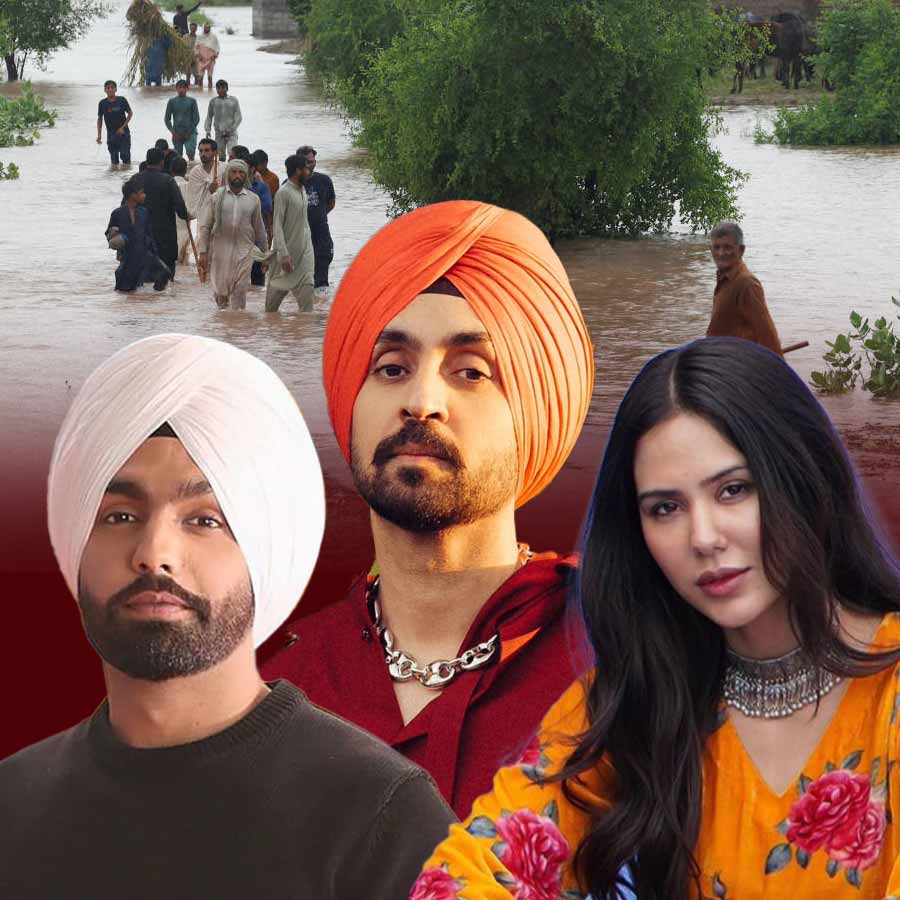 Punjab floods Diljit Dosanjh Ammy adopt villages Sonam supports relief groups
