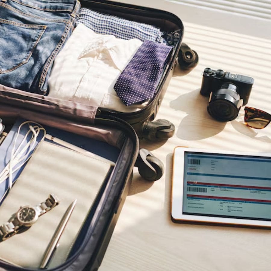 গুরুত্বপূর্ণ জিনিস: টাকা, ক্রেডিট কার্ড, পরিচয়পত্র এবং অন্যান্য মূল্যবান জিনিসপত্র যেমন মোবাইল, ল্যাপটপ– এগুলি কখনও বড় লাগেজে রাখবেন না। এগুলি সব সময়ে একটি ছোট ব্যাগে বা হ্যান্ডব্যাগে রাখুন যা আপনি আপনার কাছে বা কোলে রাখতে পারেন।  সঠিক লাগেজ: শক্ত এবং সহজে কাটা যায় না এমন লাগেজ ব্যবহার করুন। চেন এবং তালা লাগানোর সুবিধা আছে এমন ব্যাগ বেছে নিন।