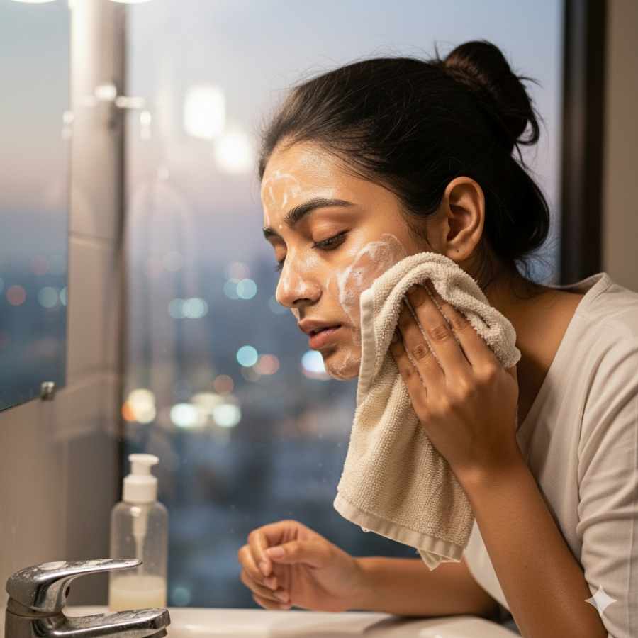 how to clean your face completely using home ingredients after spending hours in a pollution dgtl