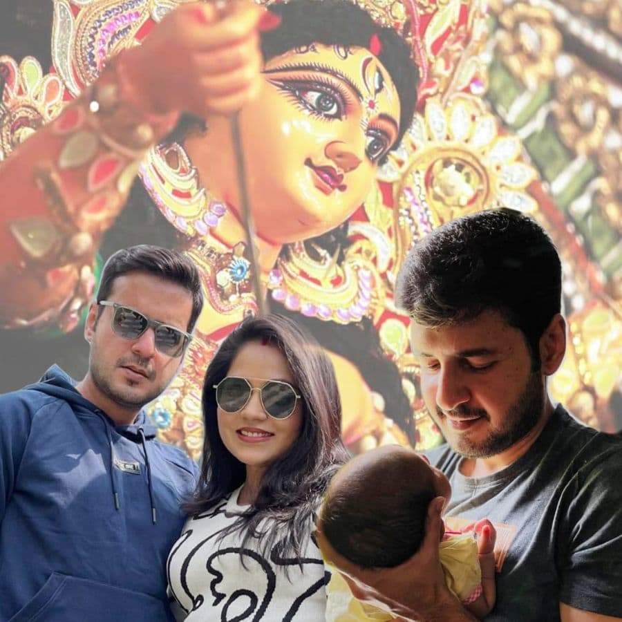 Bengali Actor Neil Chatterjee Shares First Durga Puja Plans with Wife Pritha and Daughter dgtl