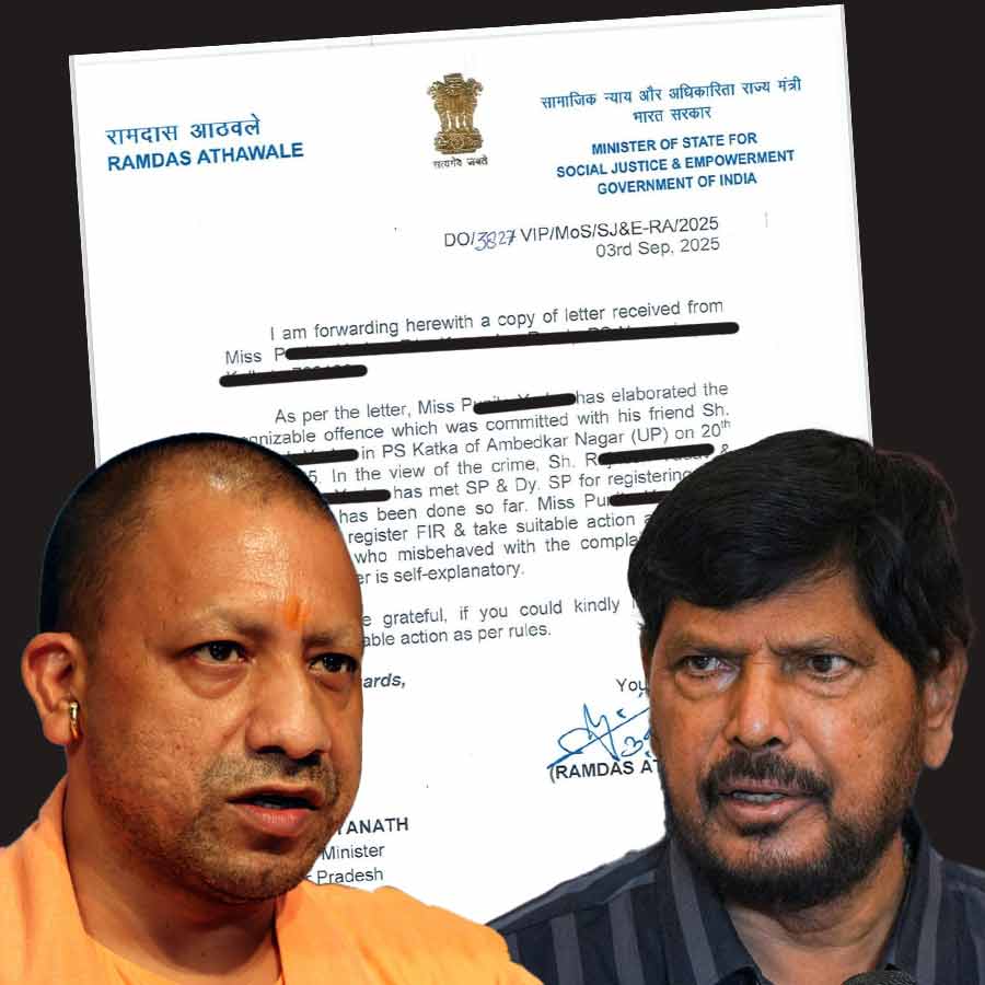 Union Minister Ramdas Athawale writes to UP chief minister Yogi Adityanath about police inaction dgtl
