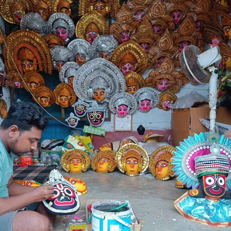 Demand for Jagannath's masks has increased for Chhau