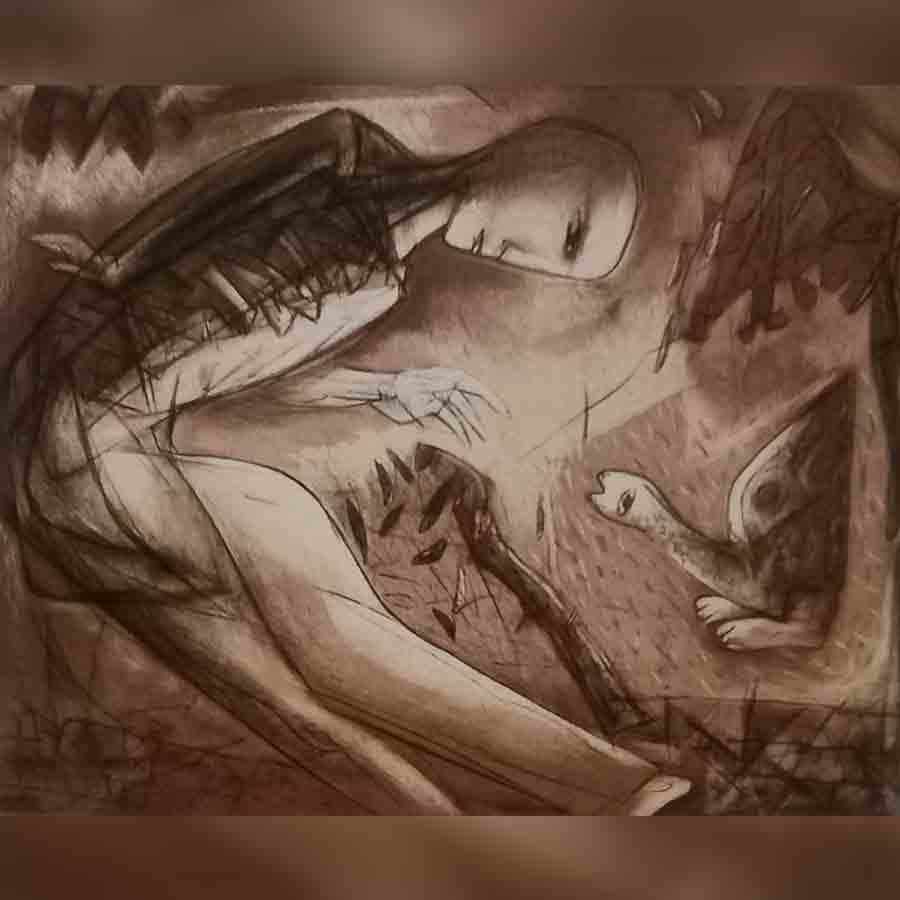 Review of an art exhibition held at Academy of Fine Arts on the works of artist Ajit Seal