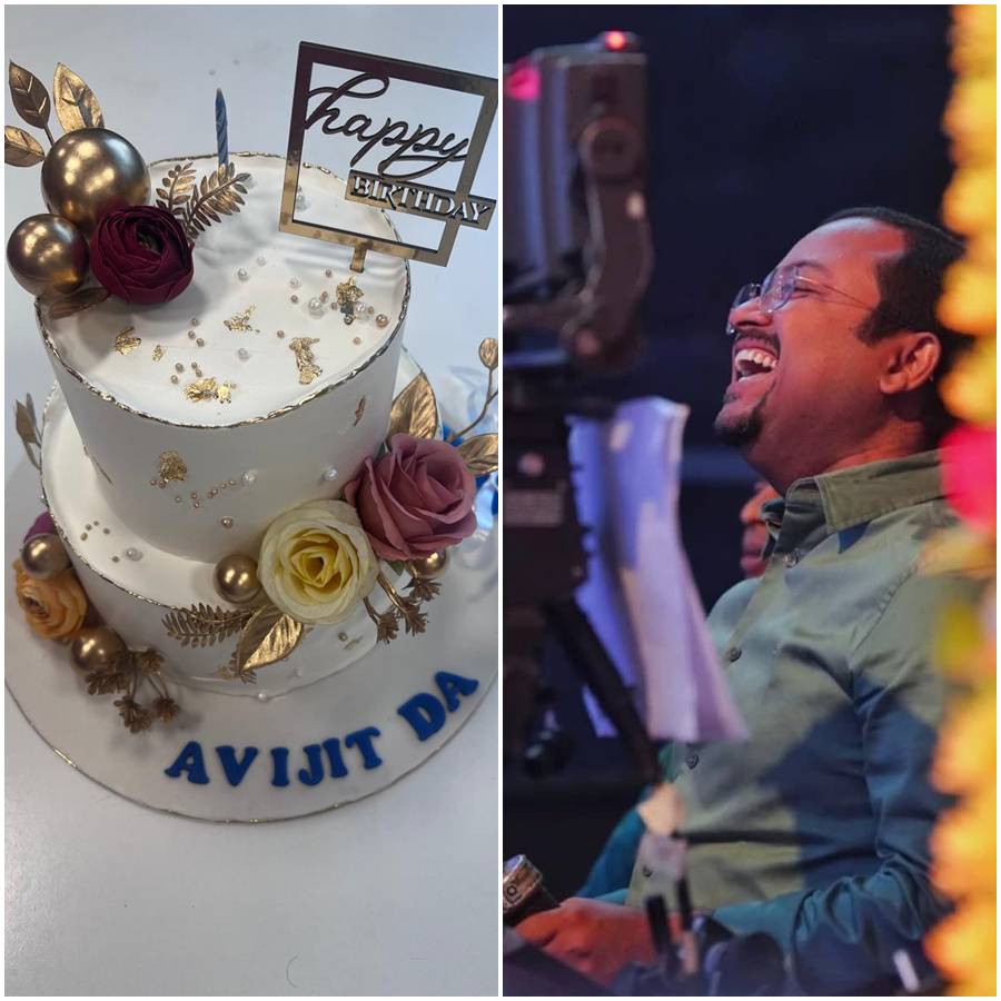 চ্যানেলে কেক কেটে অভিজিৎ সেনের জন্মদিন উদ্‌যাপন।