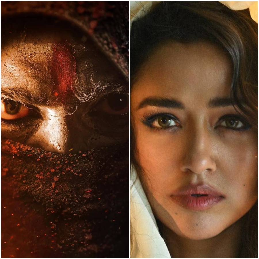 Actress Sohini Sarkar jokes with director Dhrubo Banerjee during the promotion of Raghu Dakat dgtl