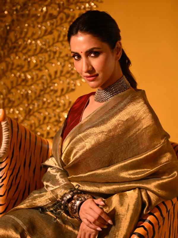 Actress Rukmini Maitra at Art in Life exhibition of CIMA Art Gallery, fashion photoshoot for Durga Puja