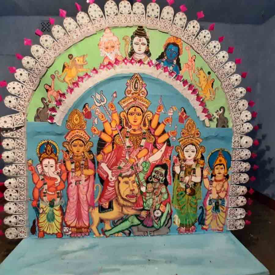 An unique tradition of Durga Puja in rural areas of West Bengal
