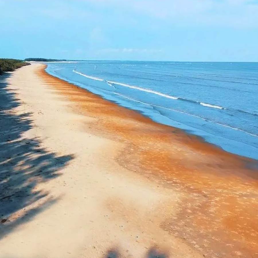 দুবলাগড়ির সমুদ্রসৈকত। বেশ নির্জন।