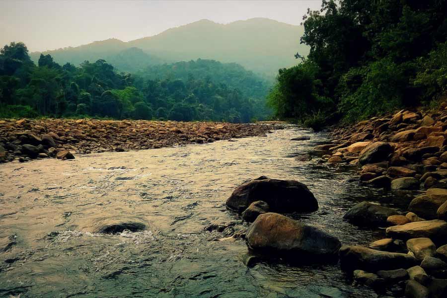 পুজোর সময় সিমলিপাল জাতীয় উদ্যান বন্ধ থাকলেও লুলুংয়ের সৌন্দর্য মন ভাল করে দেবে। বয়ে গিয়েছে পলপলা নদী।