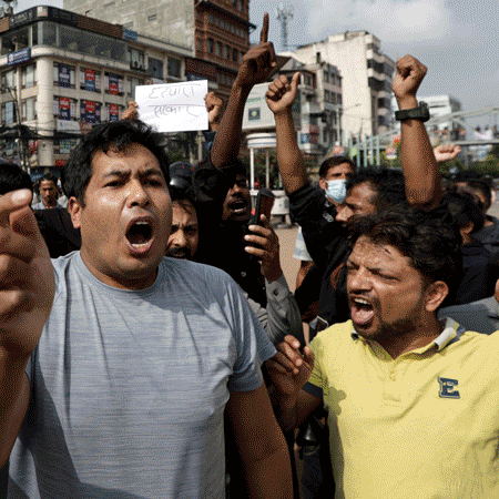 Fresh protest erupts in Nepal, Curfew imposed in several parts of Kathmandu and nearby areas dgtl