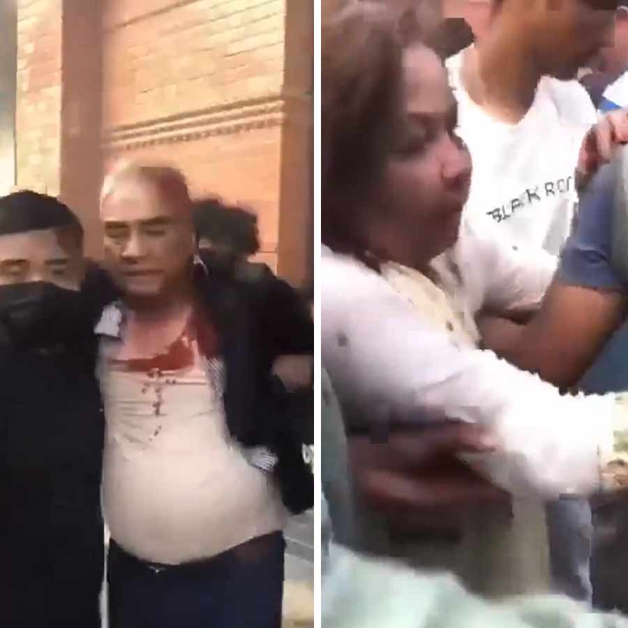 Former Prime Minister of Nepal Sher Bahadur Deuba and his wife reportedly beaten by agitators during protest in Nepal dgtl