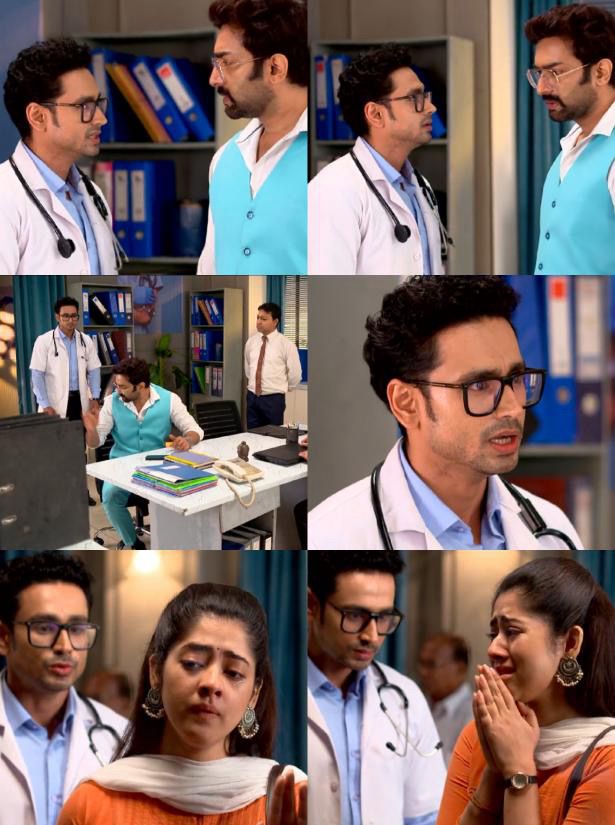 ‘চিরদিনই তুমি যে আমার’ ধারাবাহিকে ডা. হিন্দোল মিত্র, অপর্ণা বসু, আর্য সিংহ রায়।