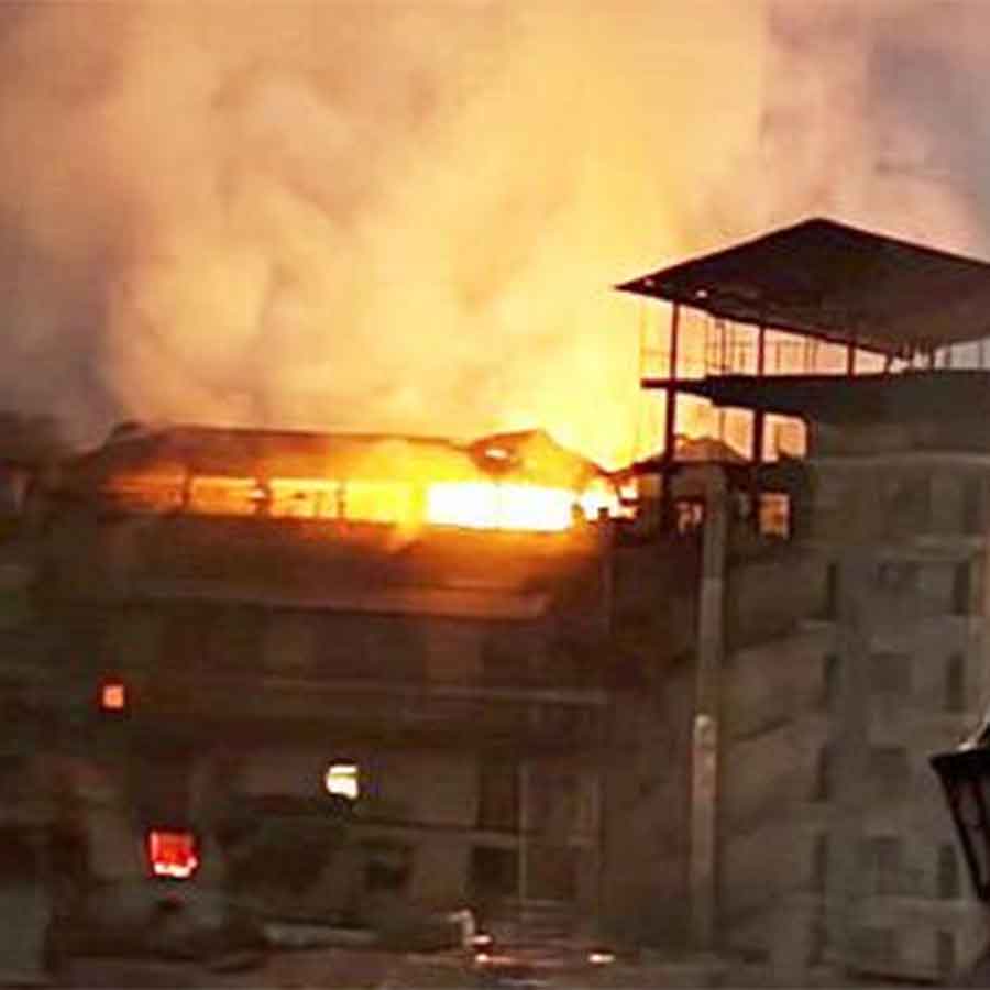 Protesters set hotel on fire in Pokharan, Nepal