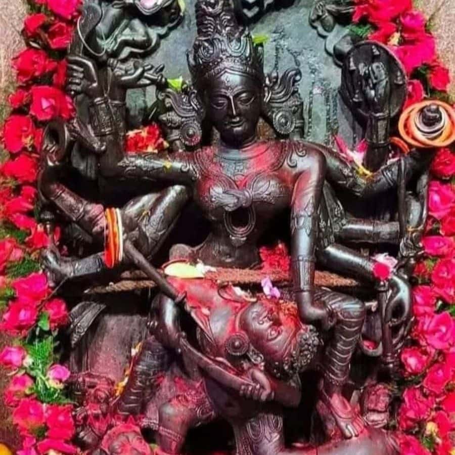 Story Behind the Ten Armed Mahishasuramardini Goddess Yogyada dgtl