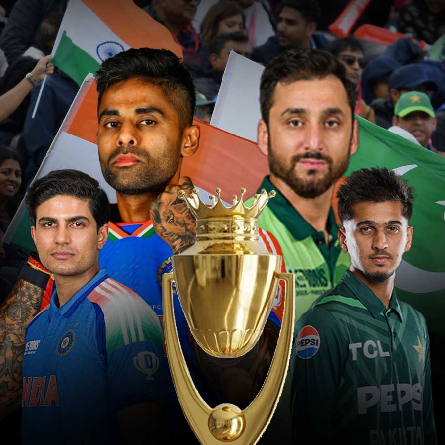 Shubman Gill, Suryakumar Yadav, Salman Agha, Saim Ayub