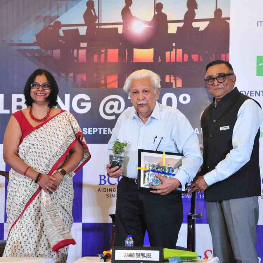 Only happy employee can give you back more, the industrial leaders say at a workshop on employee well being at Bengal Chamber of Commerce and industrys dgtl