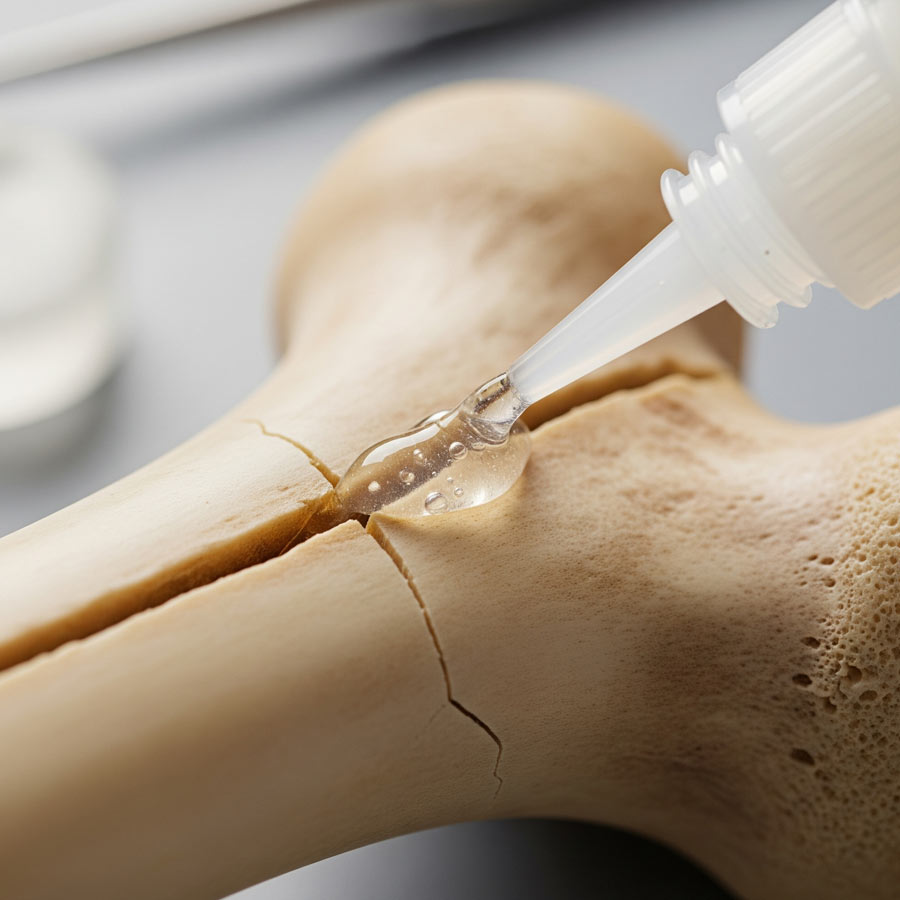 Chinese researchers claimed to have developed a medical bone glue that can be used to treat fractures