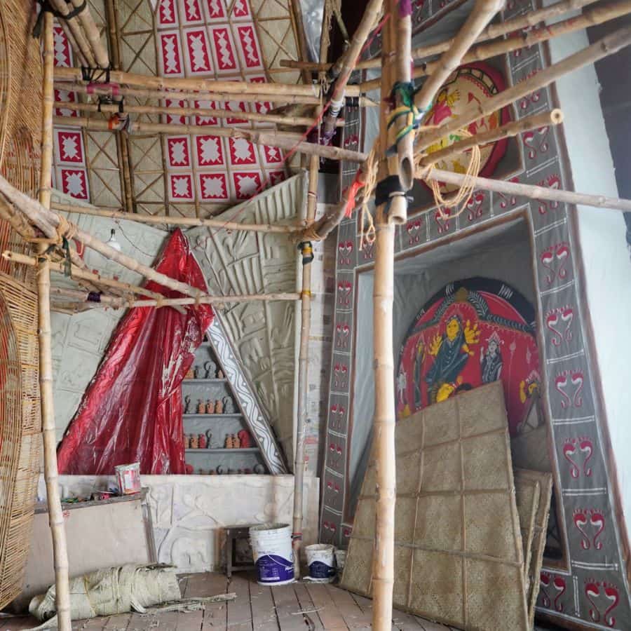 বাংলার কত রকম পট রয়েছে, তার একটা অংশই যেন জীবন্ত হয়ে উঠবে এই শিল্পকর্মে।(এই প্রতিবেদনটি ‘আনন্দ উৎসব’ ফিচারের একটি অংশ।)