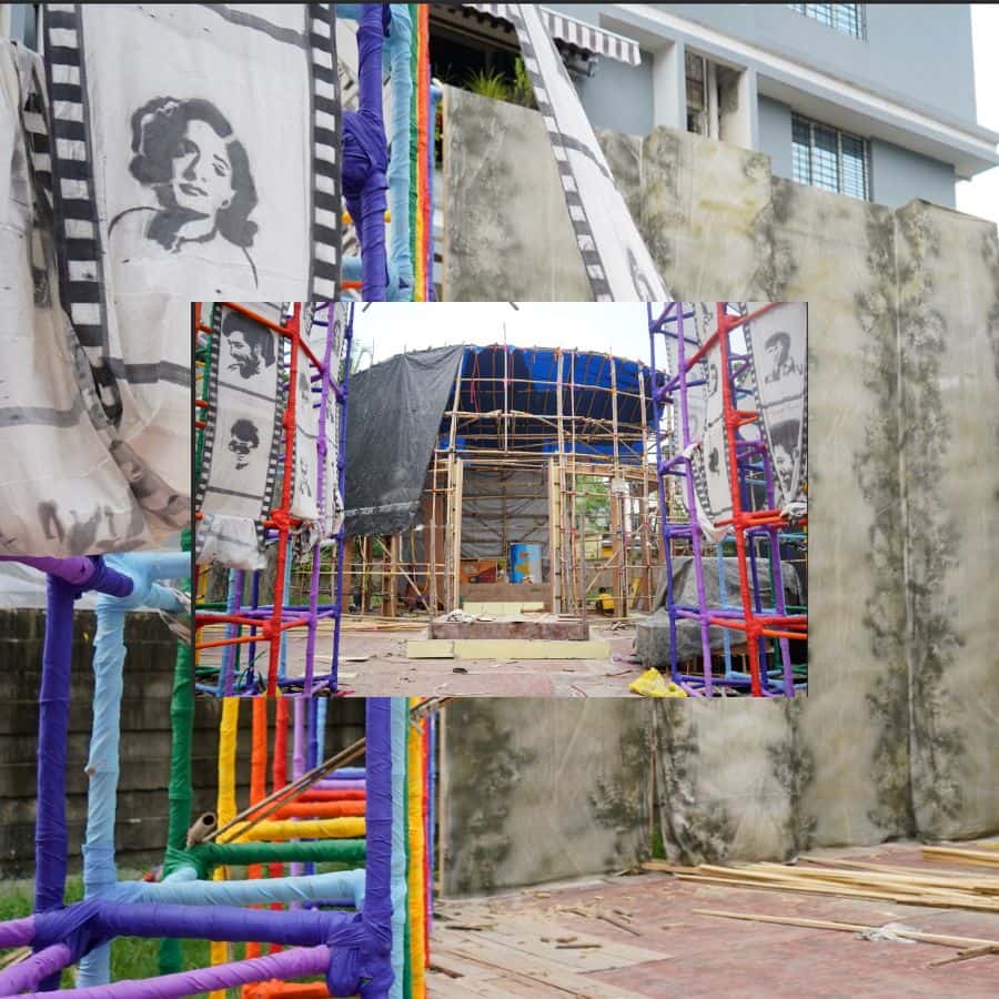 এ বারের তাদের গল্পটি যেন এক হারিয়ে যাওয়া দিনের কথা বলছে। থিম, ‘‌বায়োস্কোপ’‌।